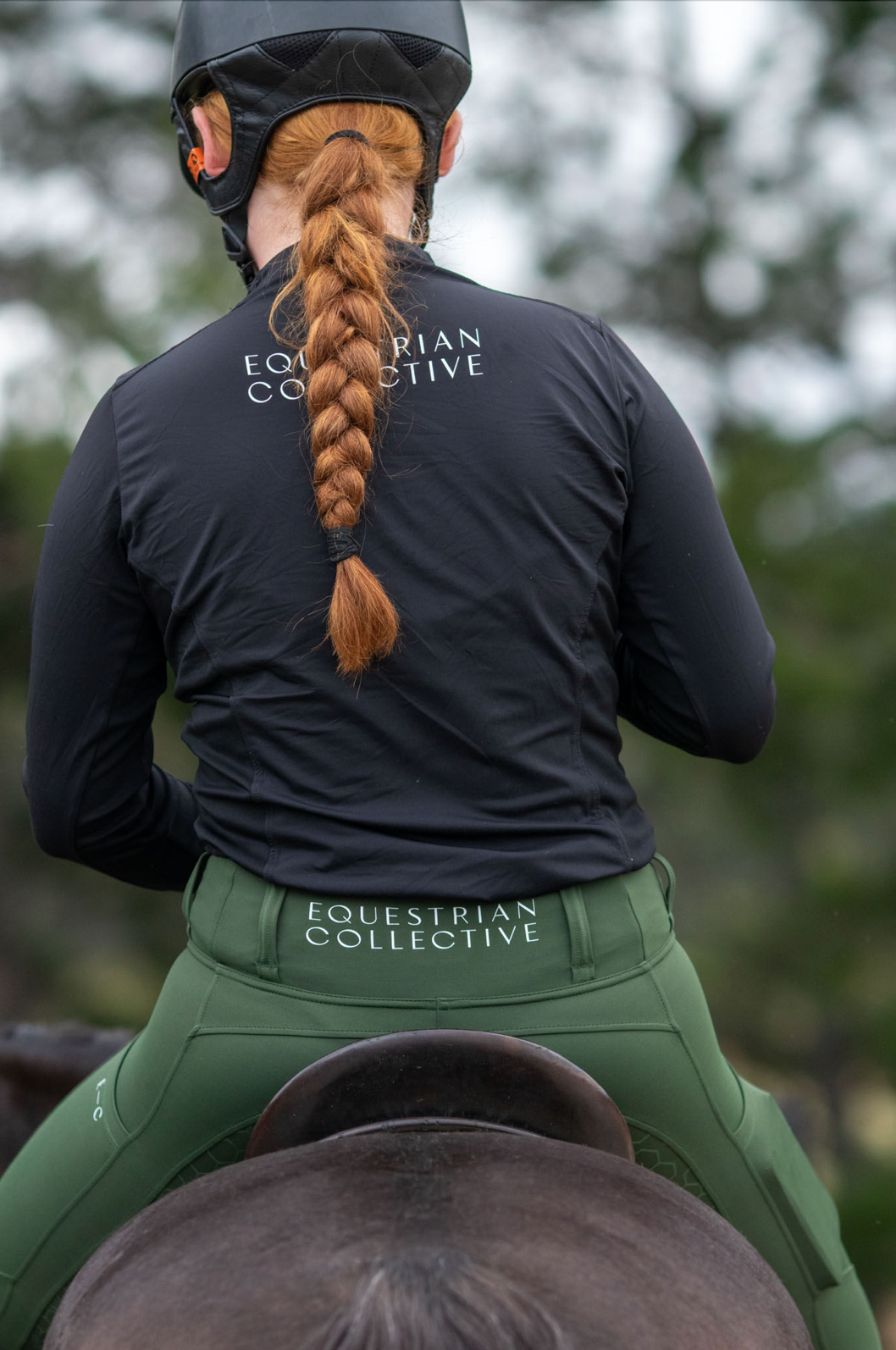 Equestrian Collective Tights - Forest Green