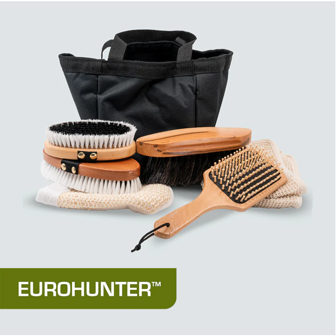 Eurohunter Wooden Grooming Kit & Tote