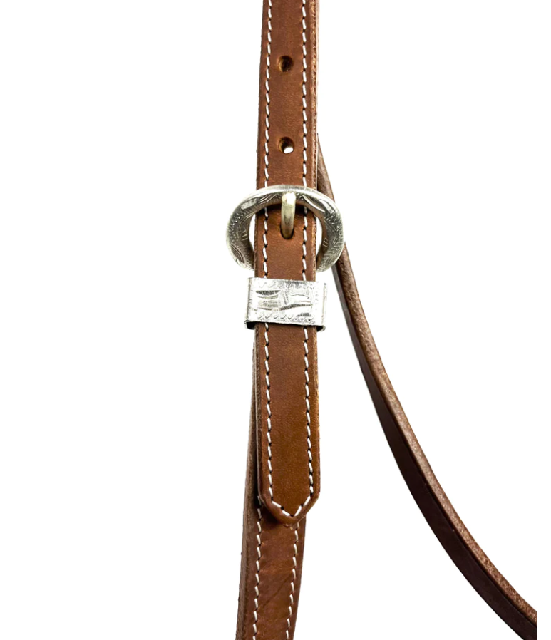 Ezy Ride Bridle Brow With Stitching And Silver Trim