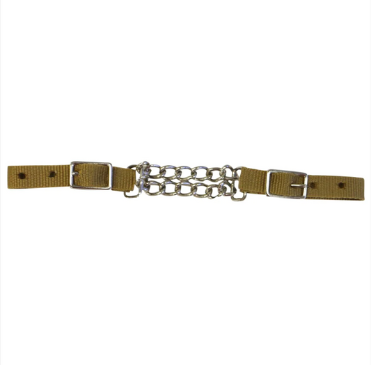 Western Curb Chain With Nylon Strap