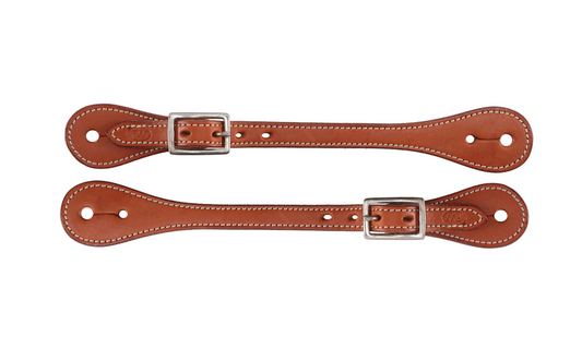 Fort Worth Western Spur Straps - Chestnut